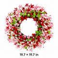 Red & Pink Spring Floral Wreath Collection