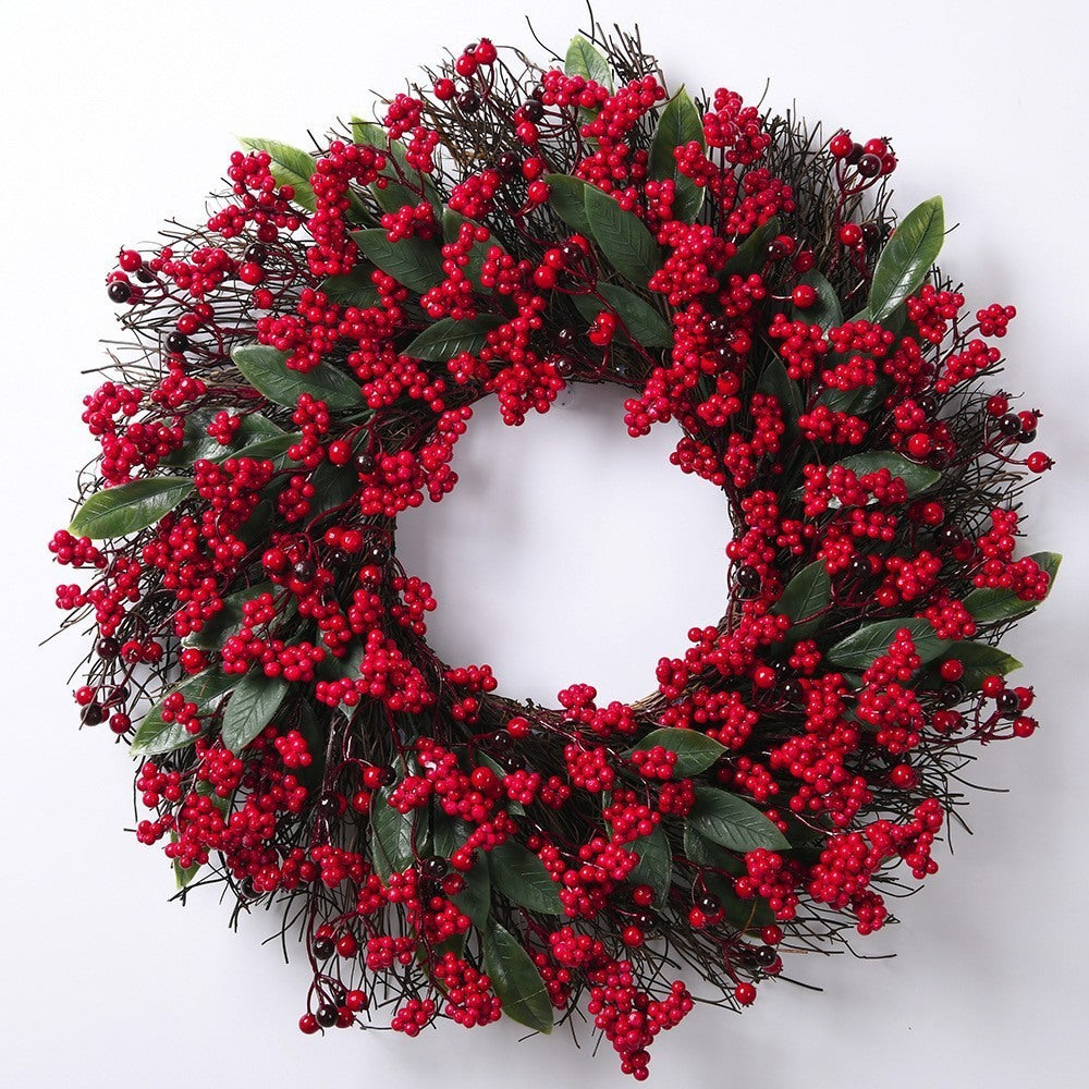 Full Red Berry Christmas Wreath