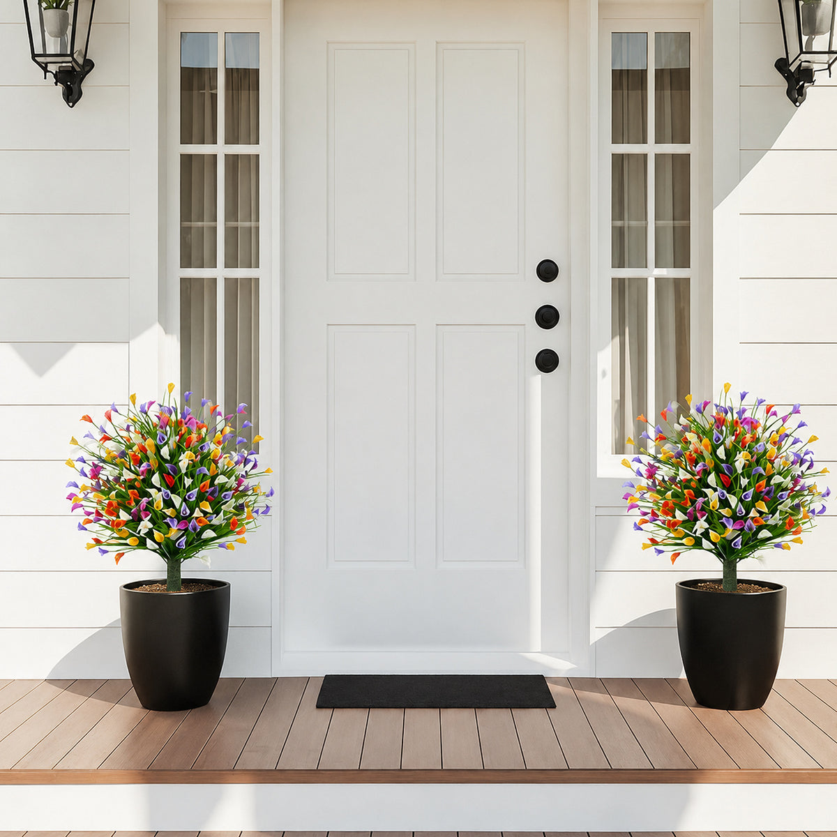 Artificial Calla Lily Garden Stake   Colorful Outdoor Floral Décor | EVERIVELLE artificial flowers and garden décor