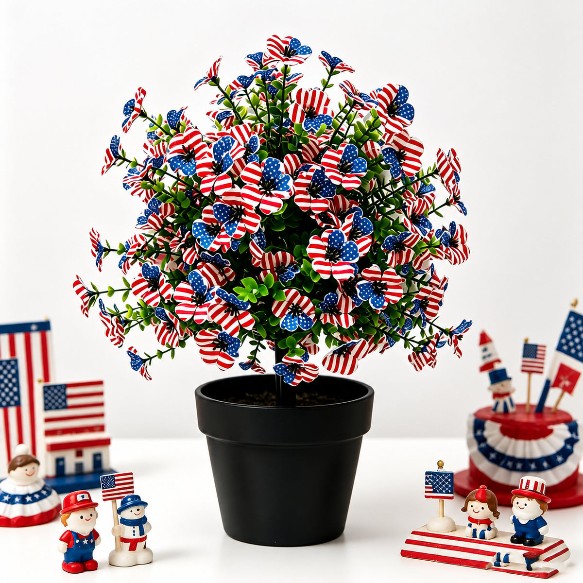 EVERIVELLE Patriotic U.S. Flag Flower Garden Stake