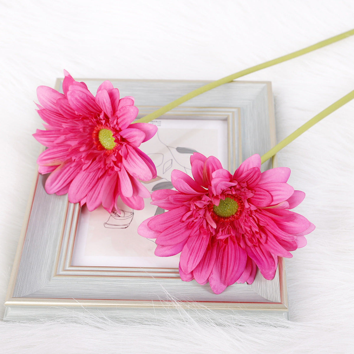 EVERIVELLE Single-Stem Artificial Gerbera Daisy