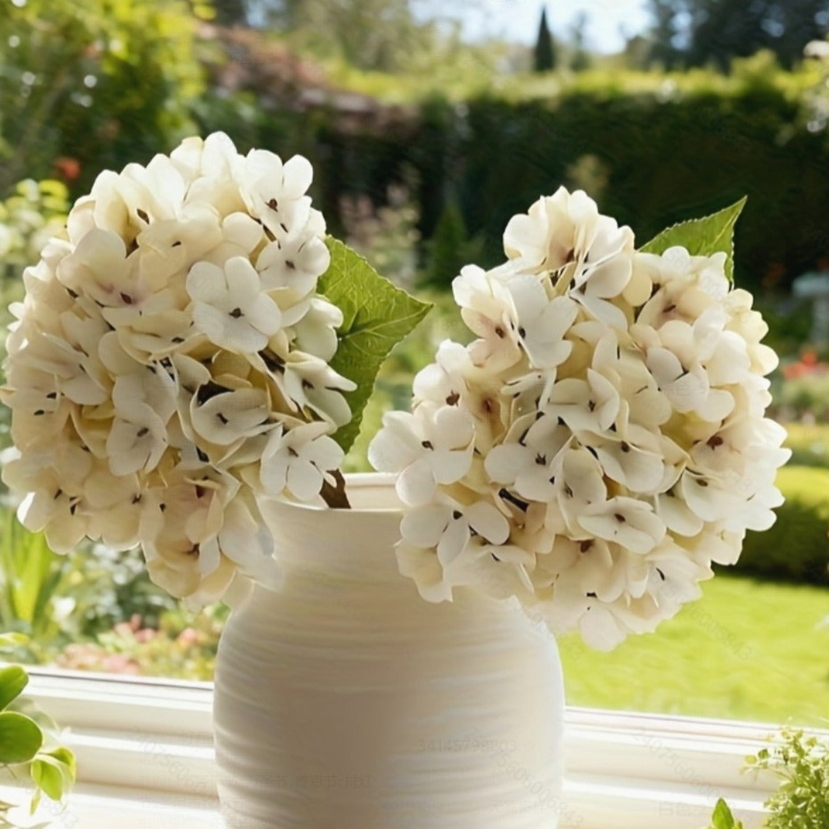 EVERIVELLE 13-Inch Vintage Artificial Hydrangea Stem