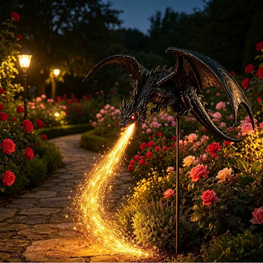 Solar Dragon Fire Garden Light