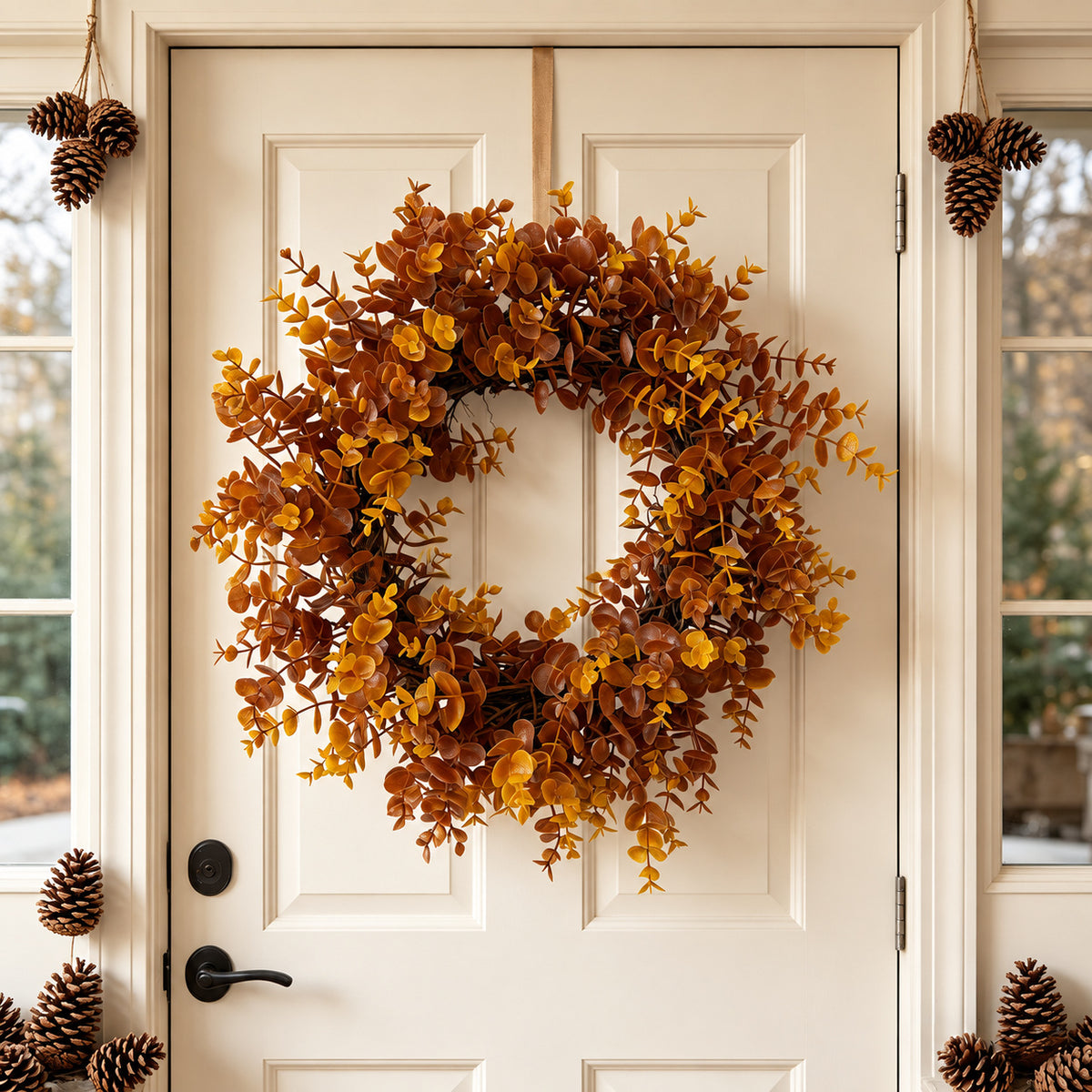 Amber Eucalyptus Harvest Wreath