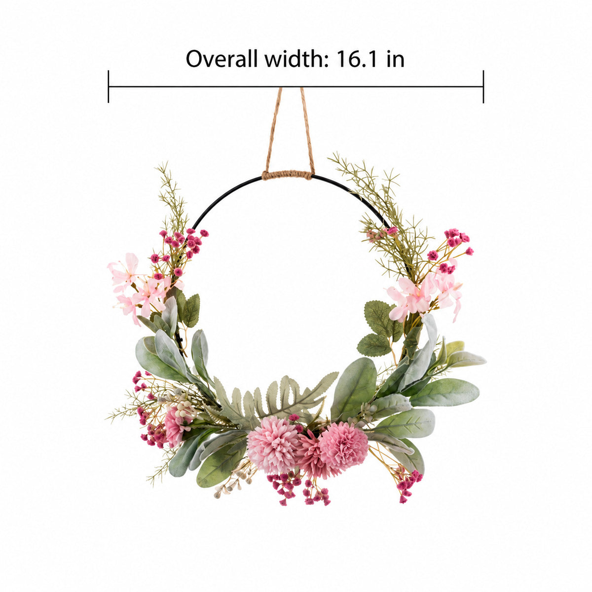 Pastel Floral Hoop Wreath Collection