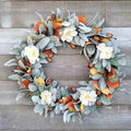 Lamb's Ear, Acorn & Cream Bloom Autumn Wreath