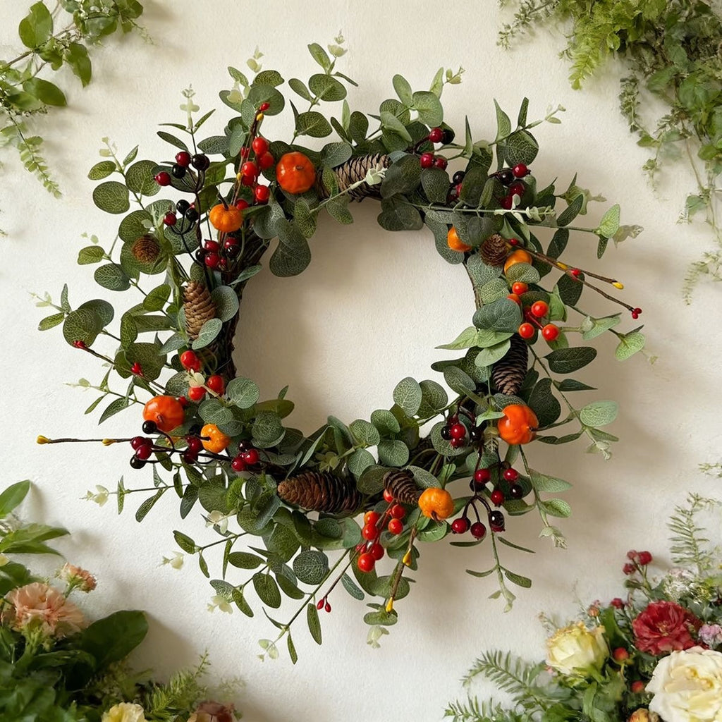 Eucalyptus Berry & Pinecone Vine Wreath