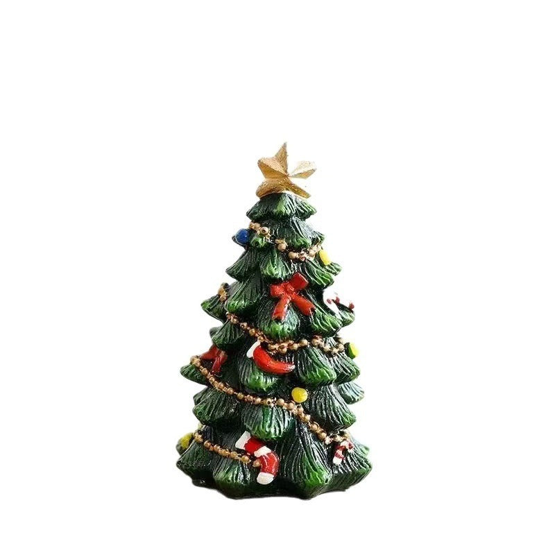 Hand-Painted Christmas Tree Figurine Collection