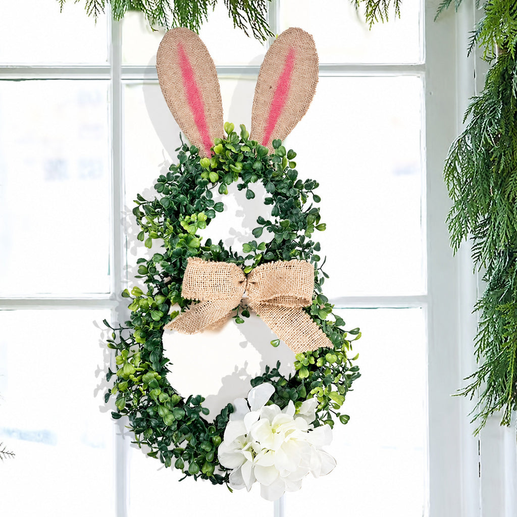 Easter Bunny Greenery Wreath Collection
