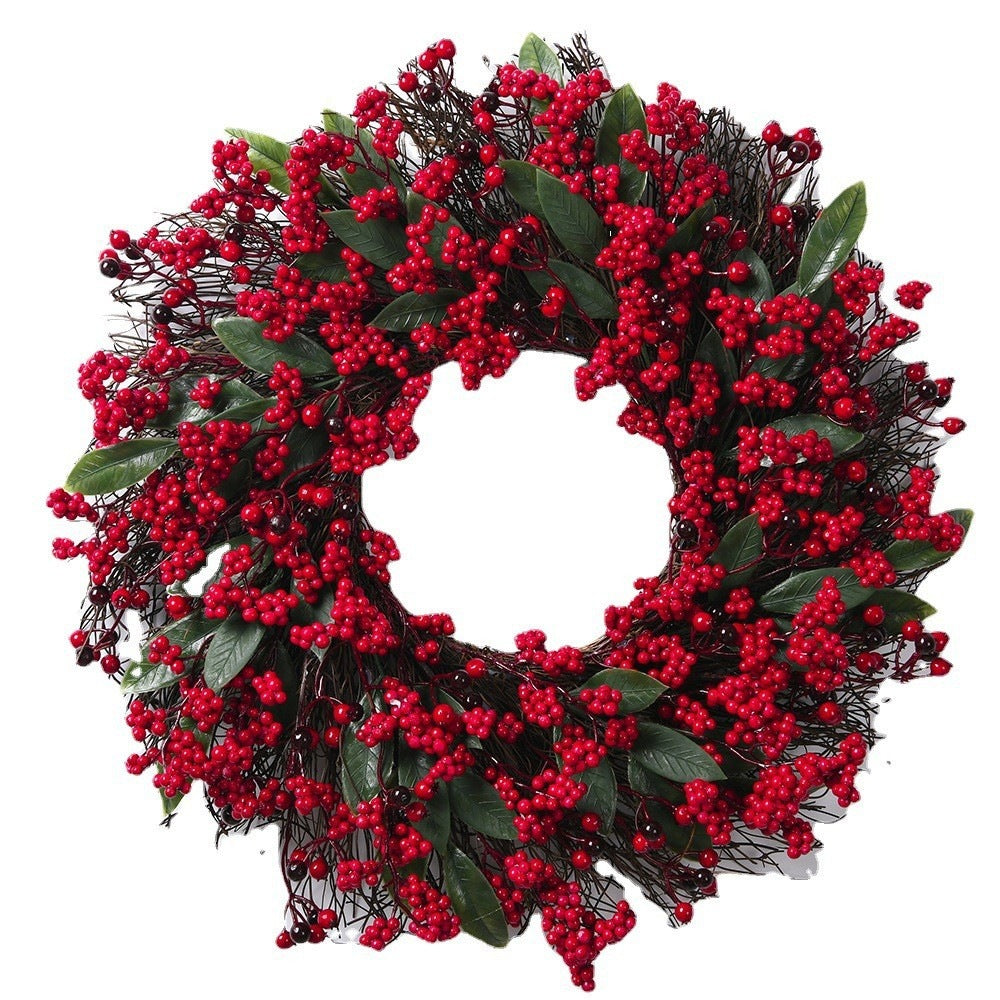 Full Red Berry Christmas Wreath