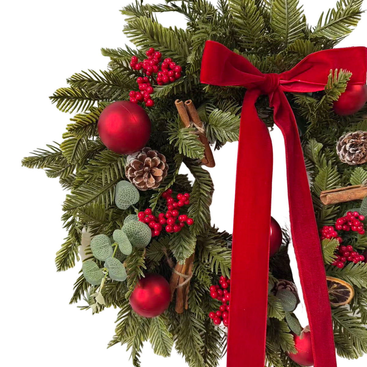 Lemon, Cinnamon & Evergreen Christmas Wreath