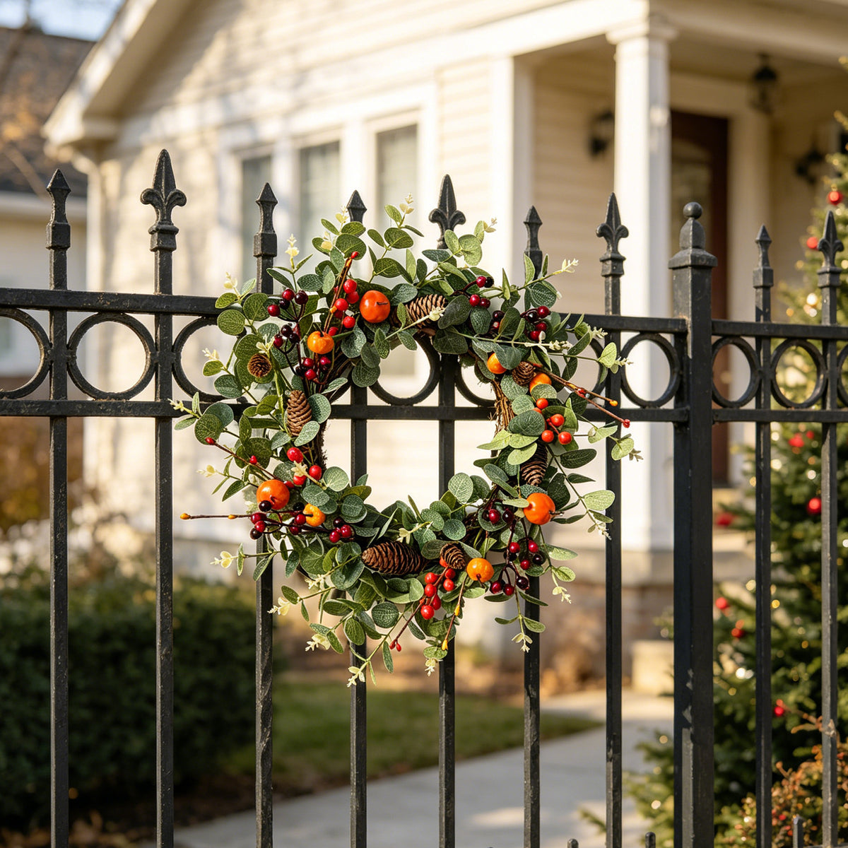 Eucalyptus Berry & Pinecone Vine Wreath