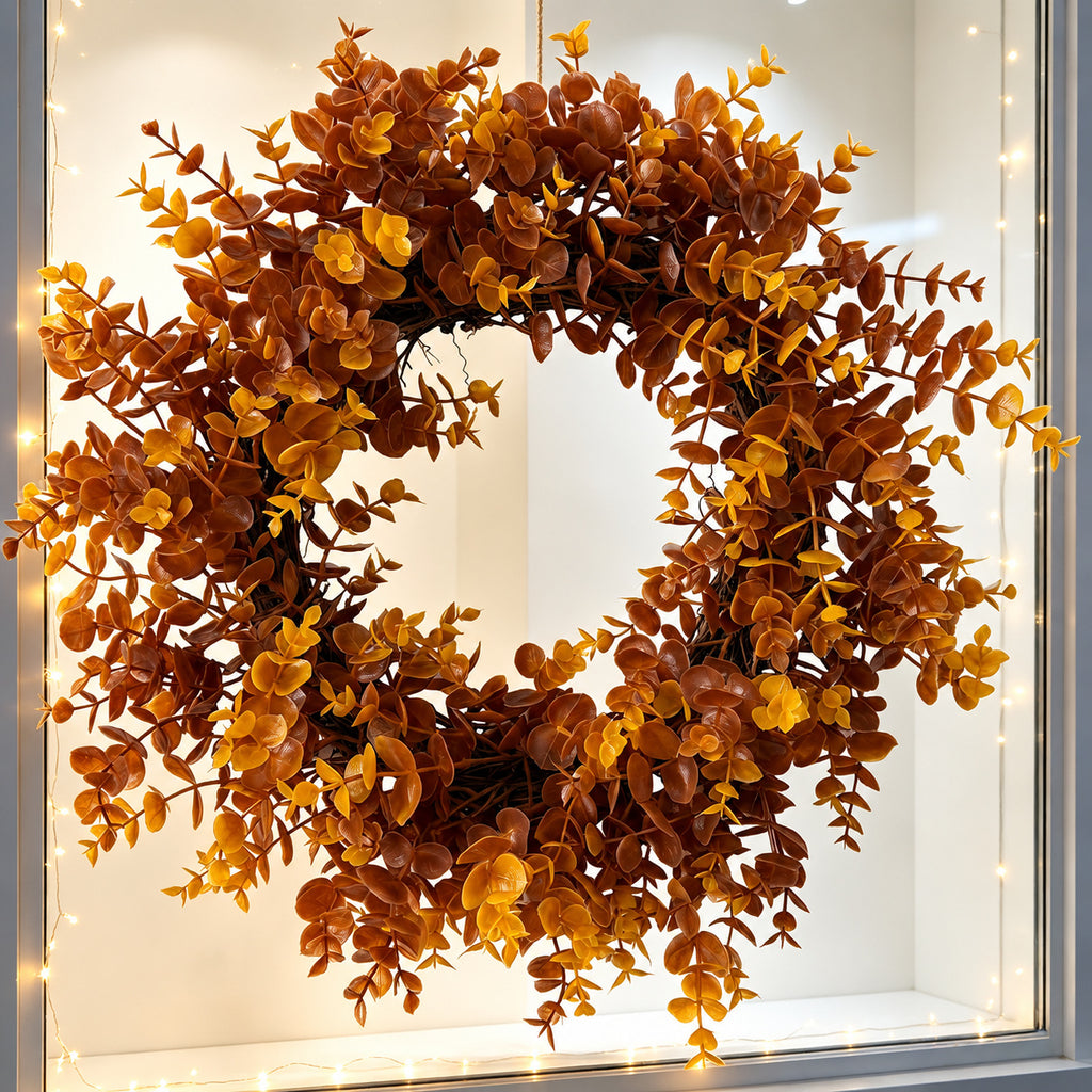 Amber Eucalyptus Harvest Wreath