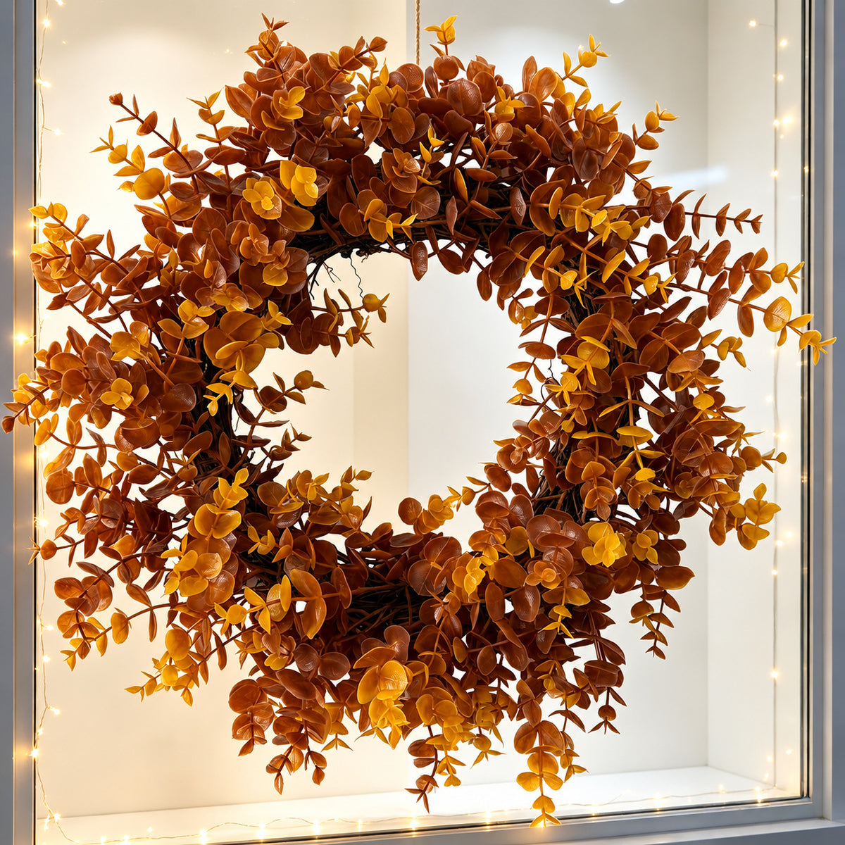 Amber Eucalyptus Harvest Wreath