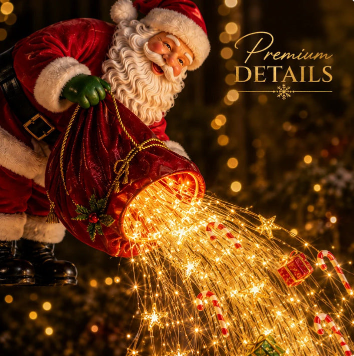 Flowing LED Santa Christmas Garden Light