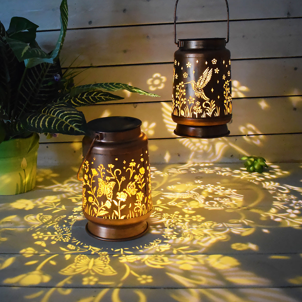 Butterfly & Hummingbird Solar Projection Lantern Collection