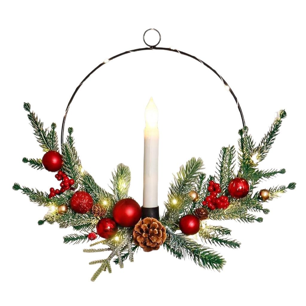 Christmas Candle Hoop Wreath Collection