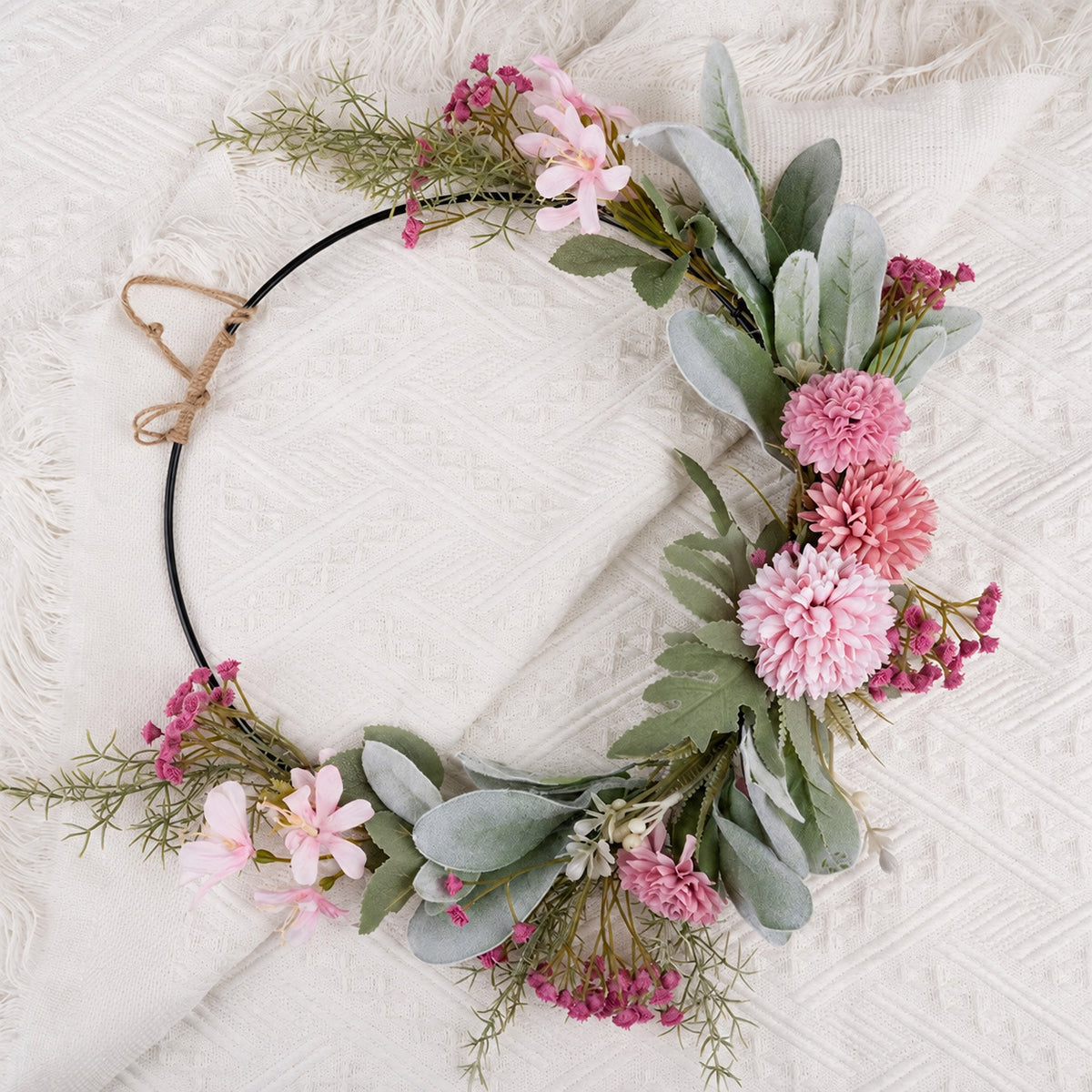 Pastel Floral Hoop Wreath Collection