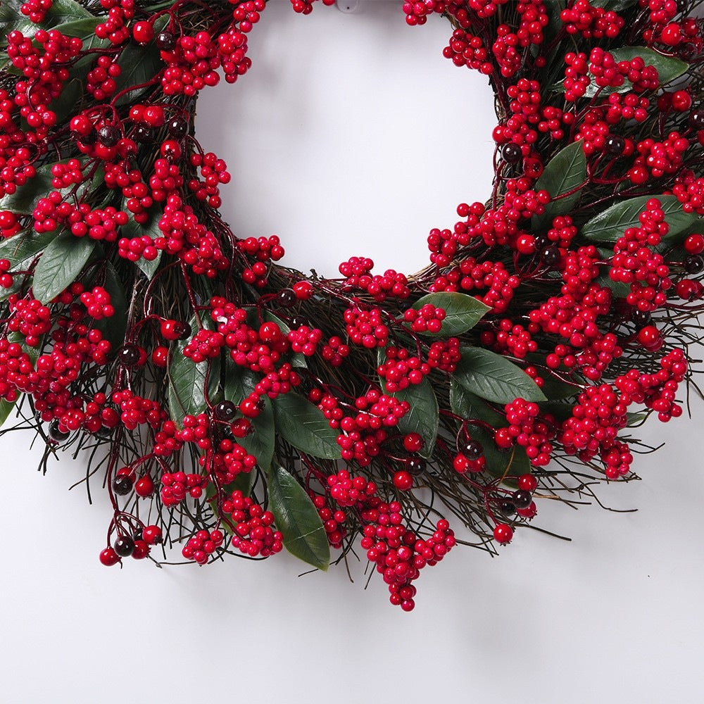 Full Red Berry Christmas Wreath