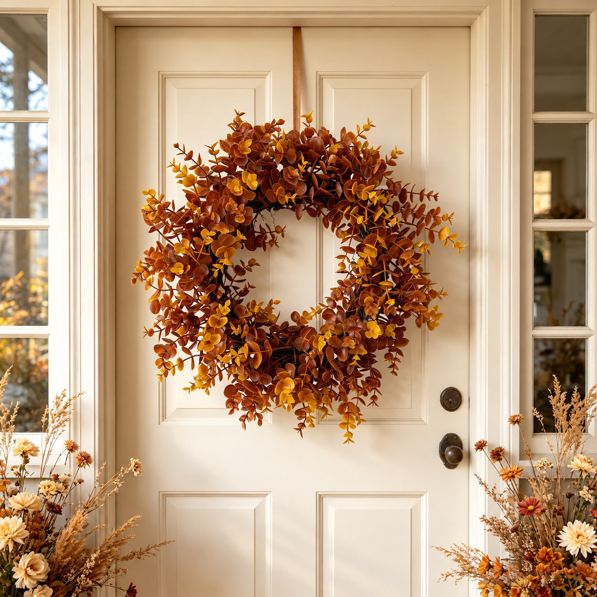 Amber Eucalyptus Harvest Wreath