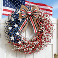 Patriotic Red, White & Blue Berry Wreath