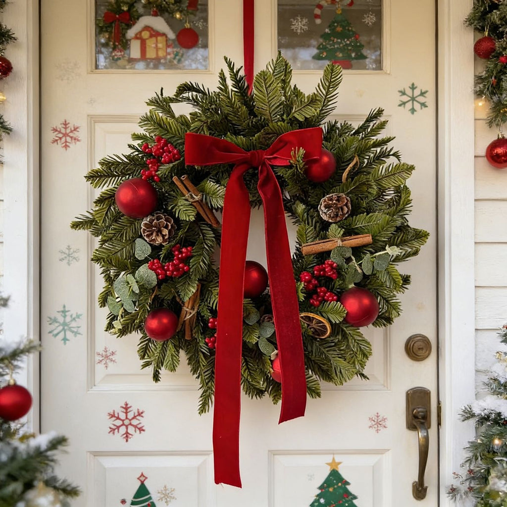 Lemon, Cinnamon & Evergreen Christmas Wreath