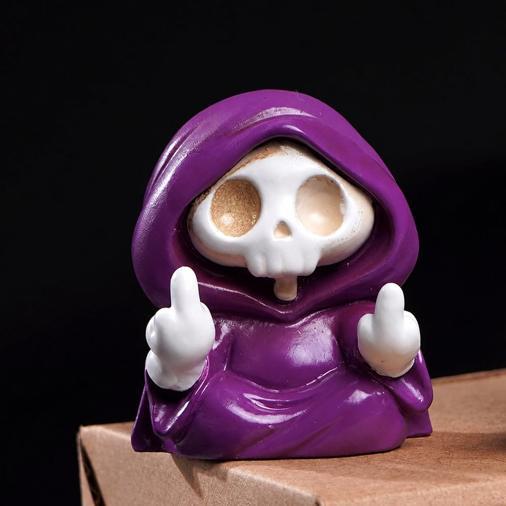 Cheeky Purple Grim Reaper Mini Figurine Collection