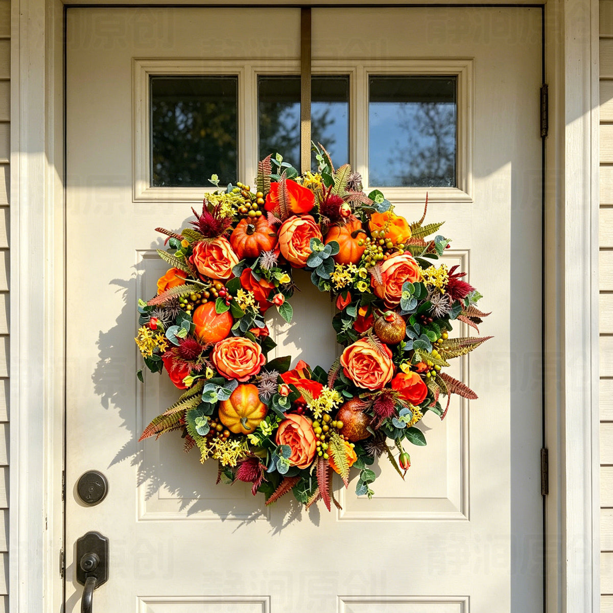 Peony & Pumpkin Harvest Wreath Collection