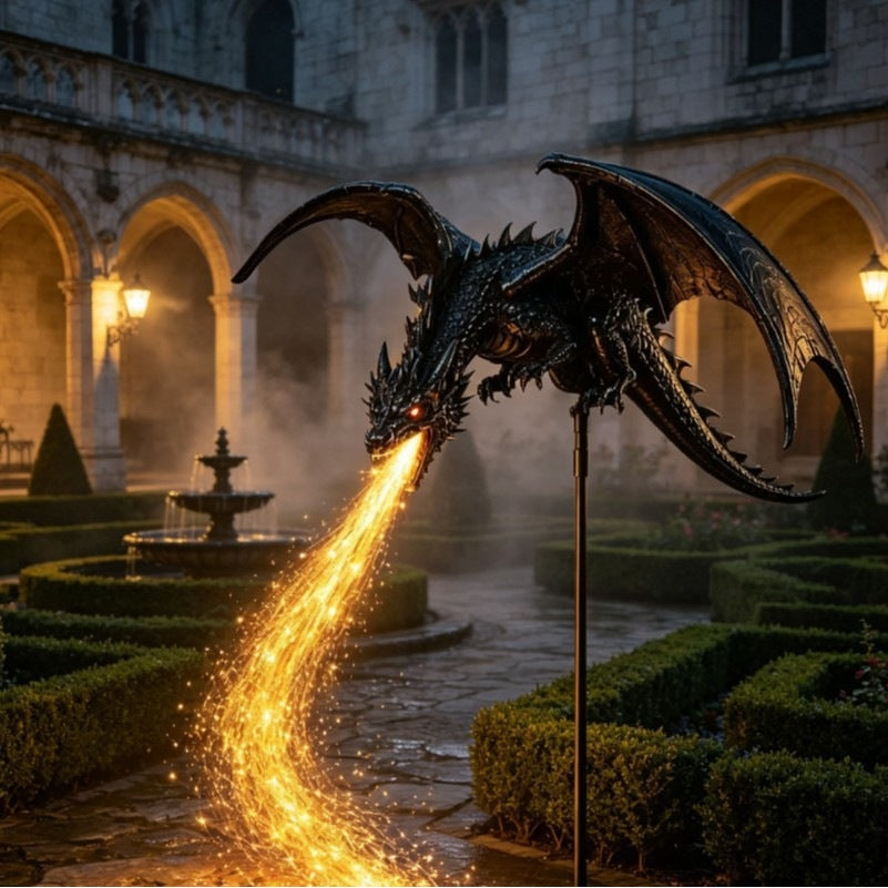 Solar Dragon Fire Garden Light