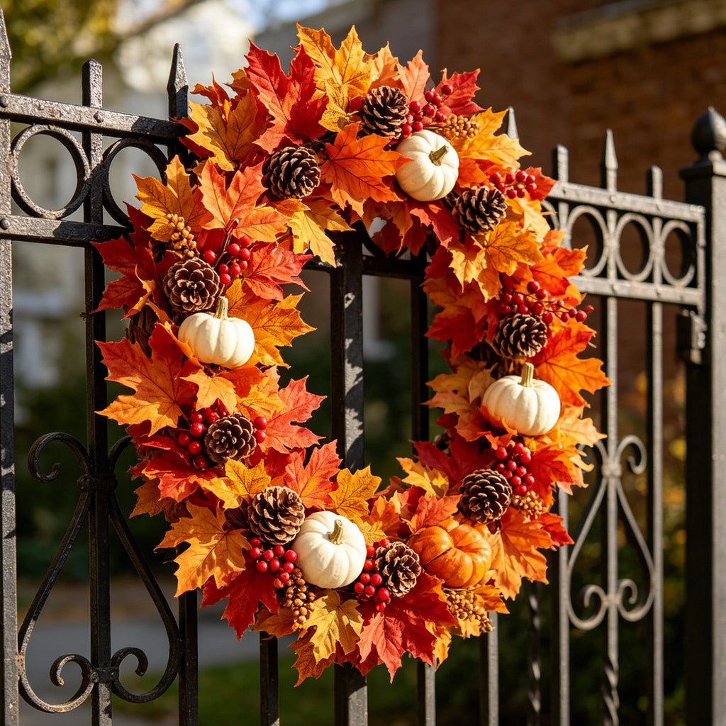 Pumpkin & Maple Leaf Harvest Garland