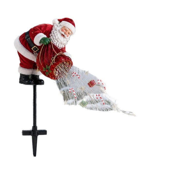 Flowing LED Santa Christmas Garden Light