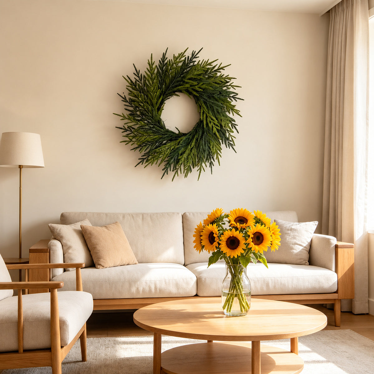 Norfolk Pine Christmas Wreath