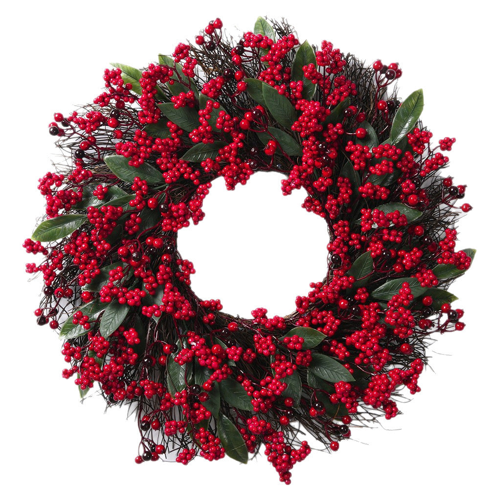 Full Red Berry Christmas Wreath