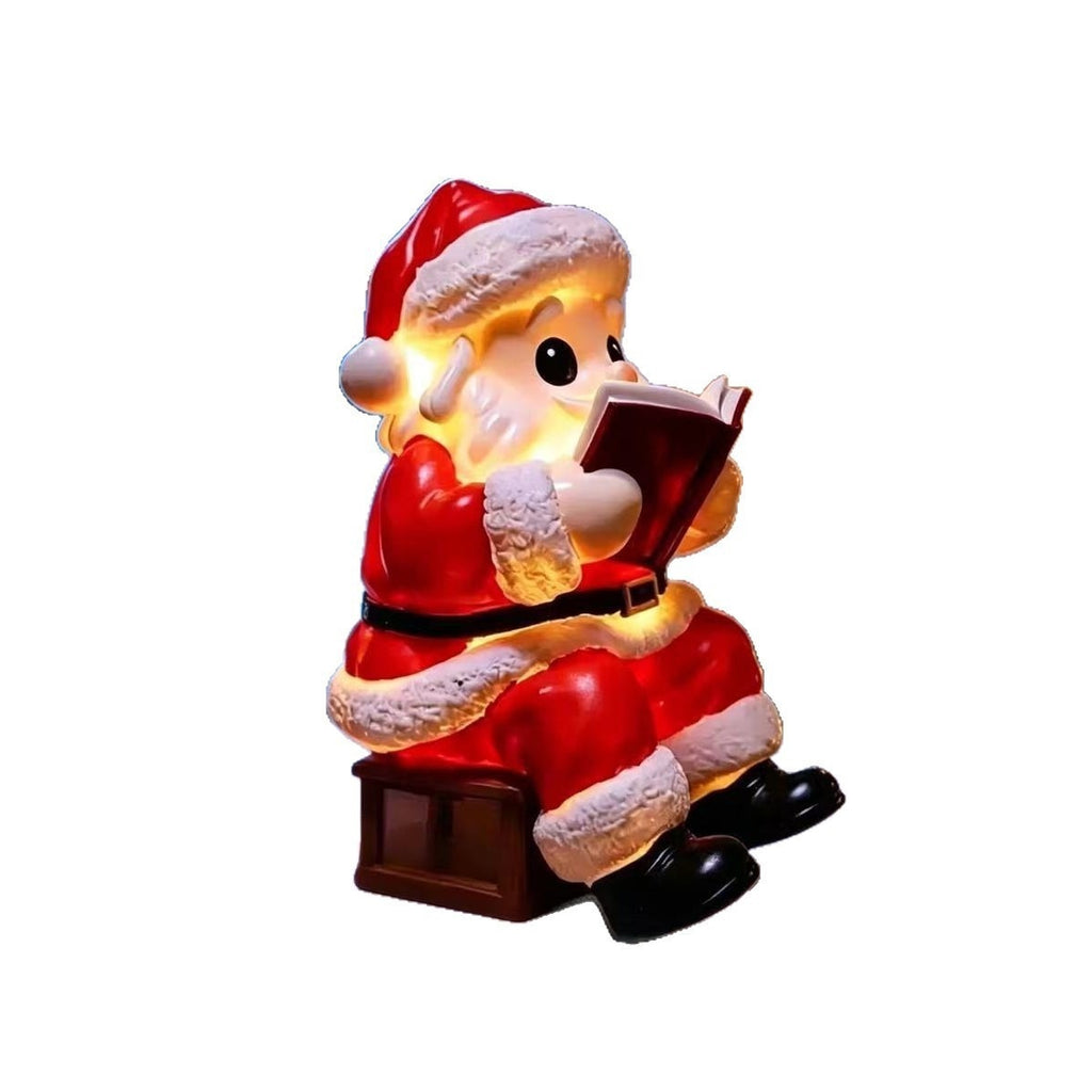 Santa Claus Reading Book Accent Lamp