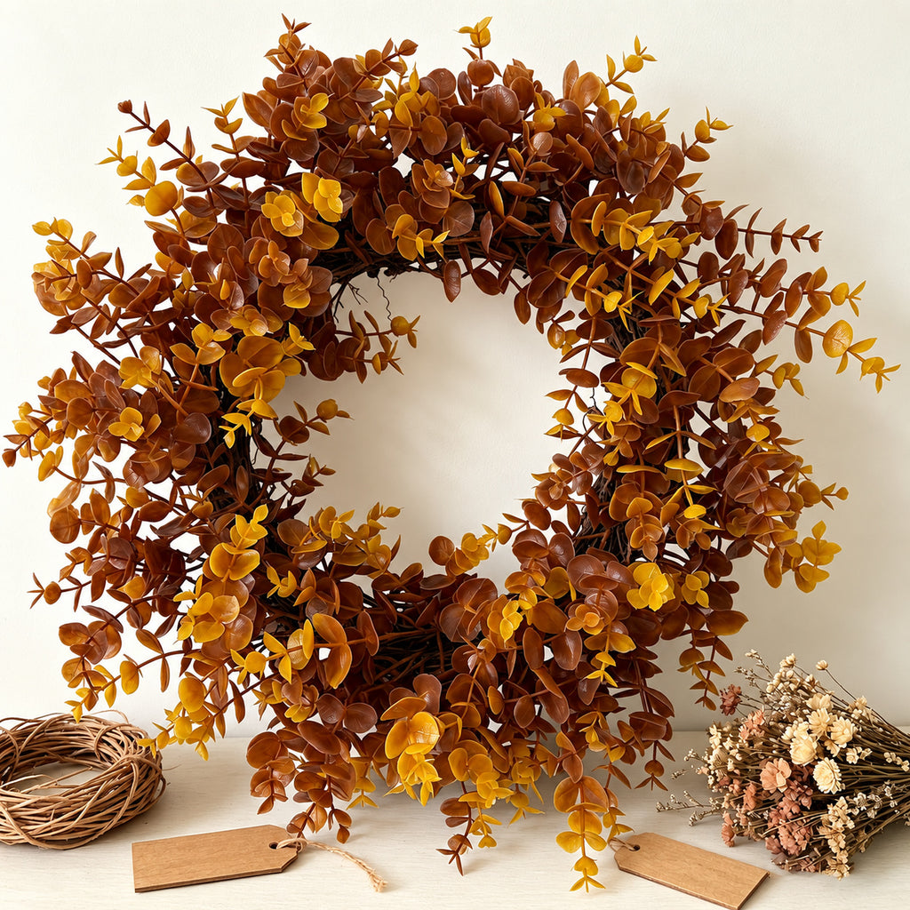 Amber Eucalyptus Harvest Wreath