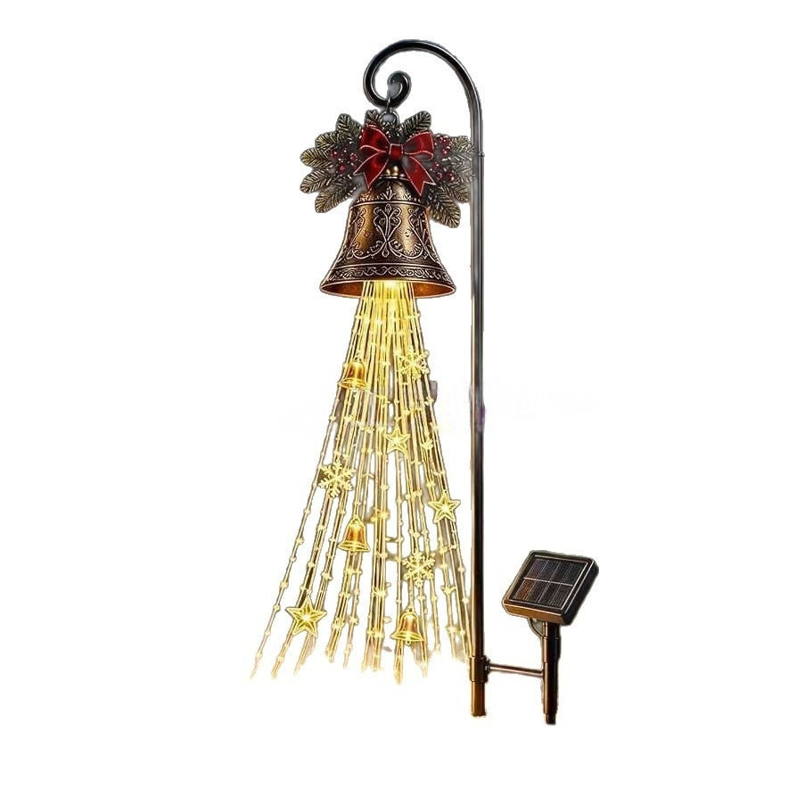 Christmas Bell Cascade Solar Yard Light