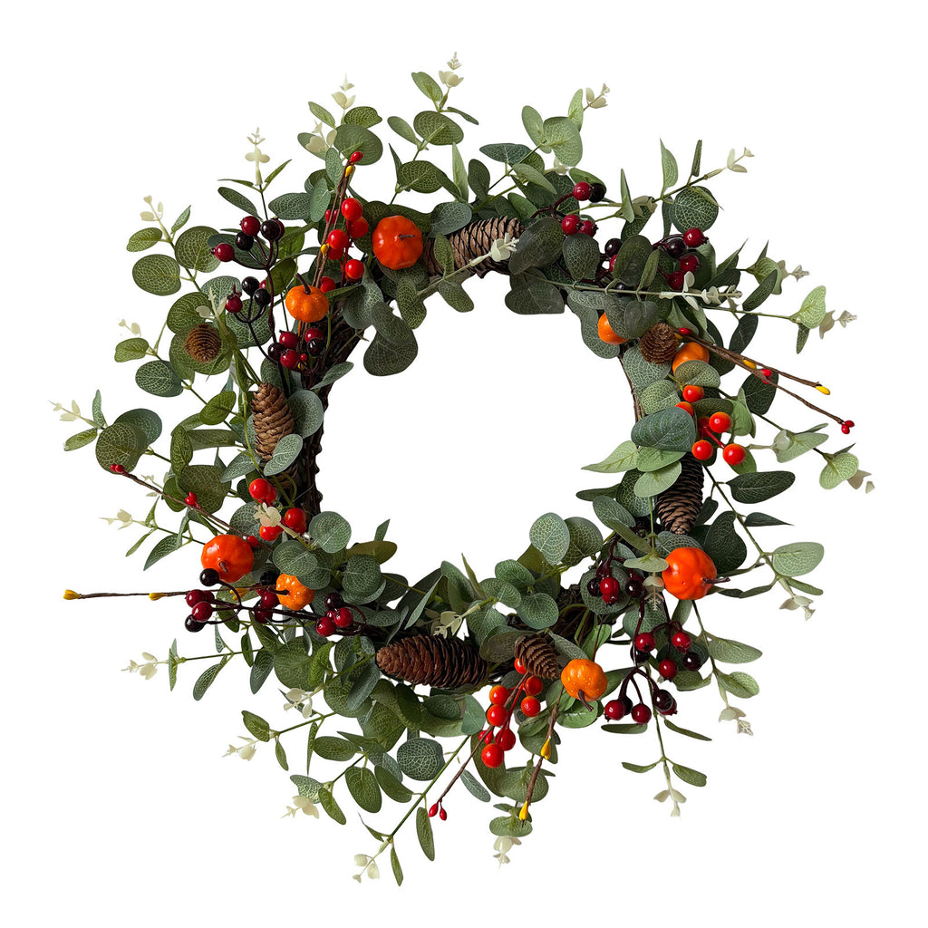 Eucalyptus Berry & Pinecone Vine Wreath