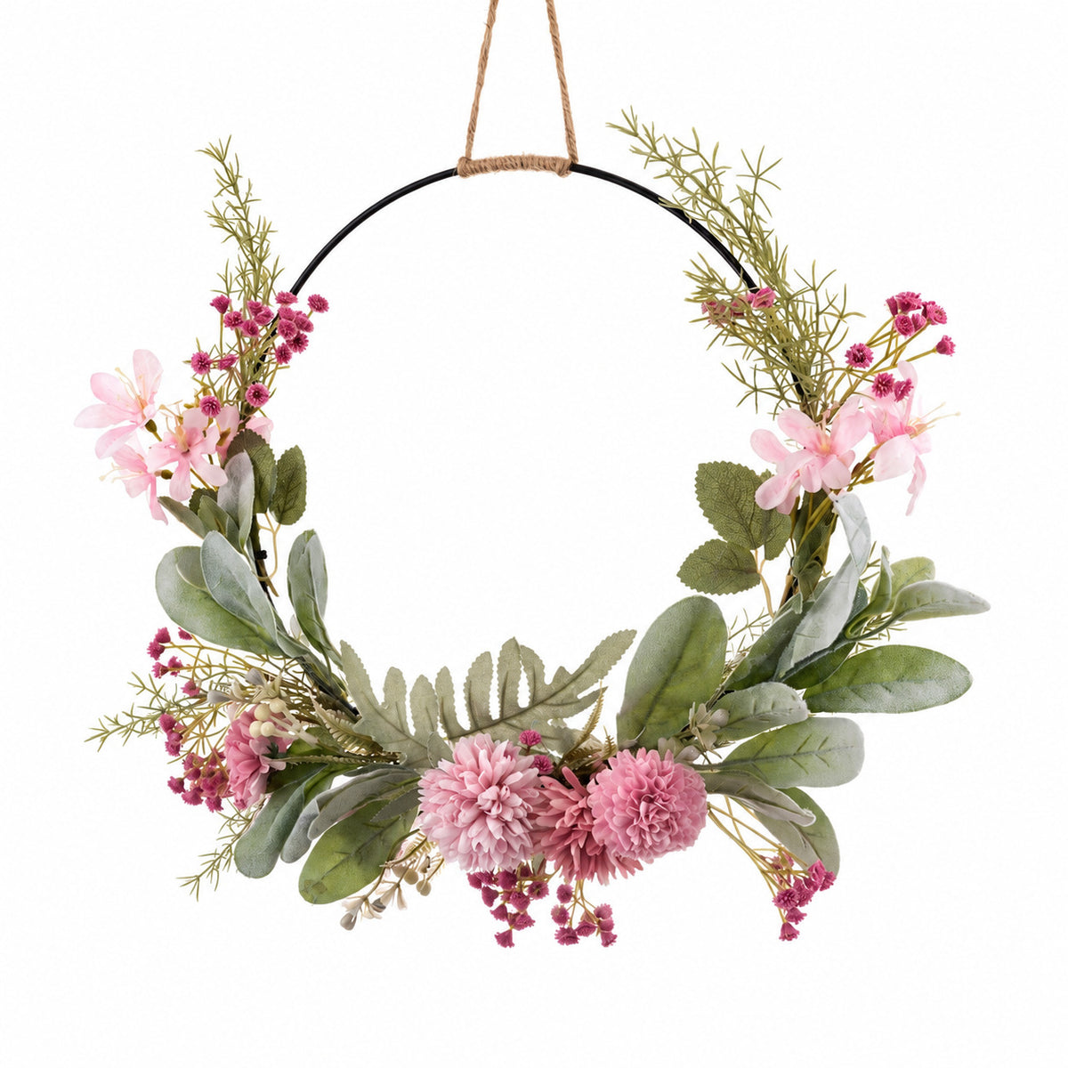 Pastel Floral Hoop Wreath Collection