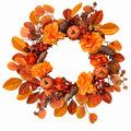 Pumpkin, Berry & Maple Leaf Harvest Wreath
