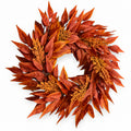 Rust Maple Leaf Autumn Wreath