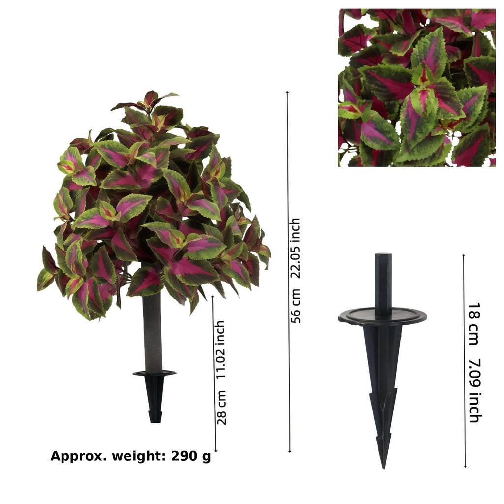 EVERIVELLE Artificial Coleus Garden Stake