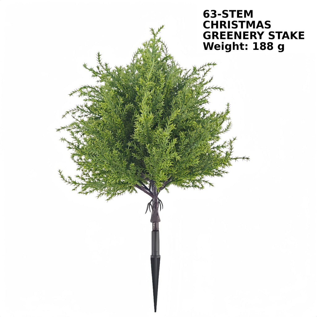 EVERIVELLE Artificial Conifer Garden Stakes