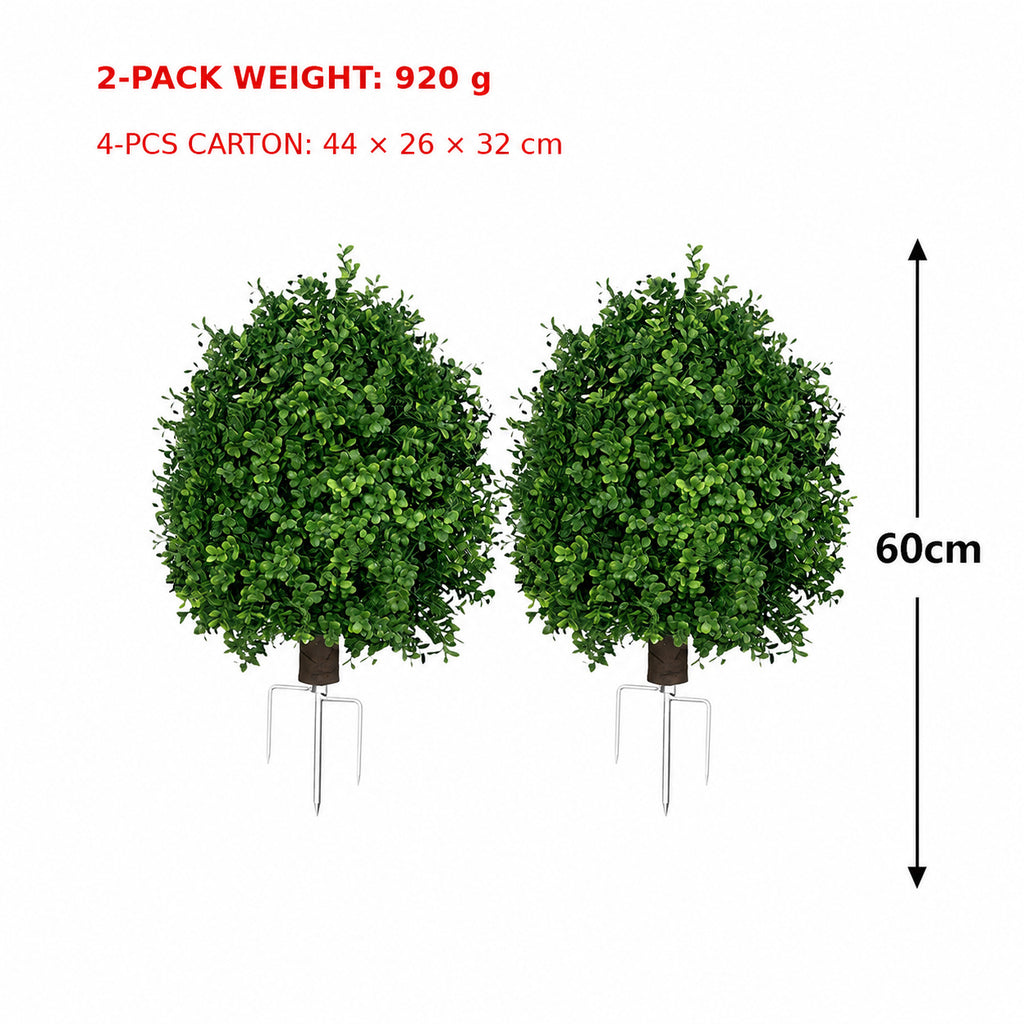 EVERIVELLE Artificial Boxwood Topiary Trees
