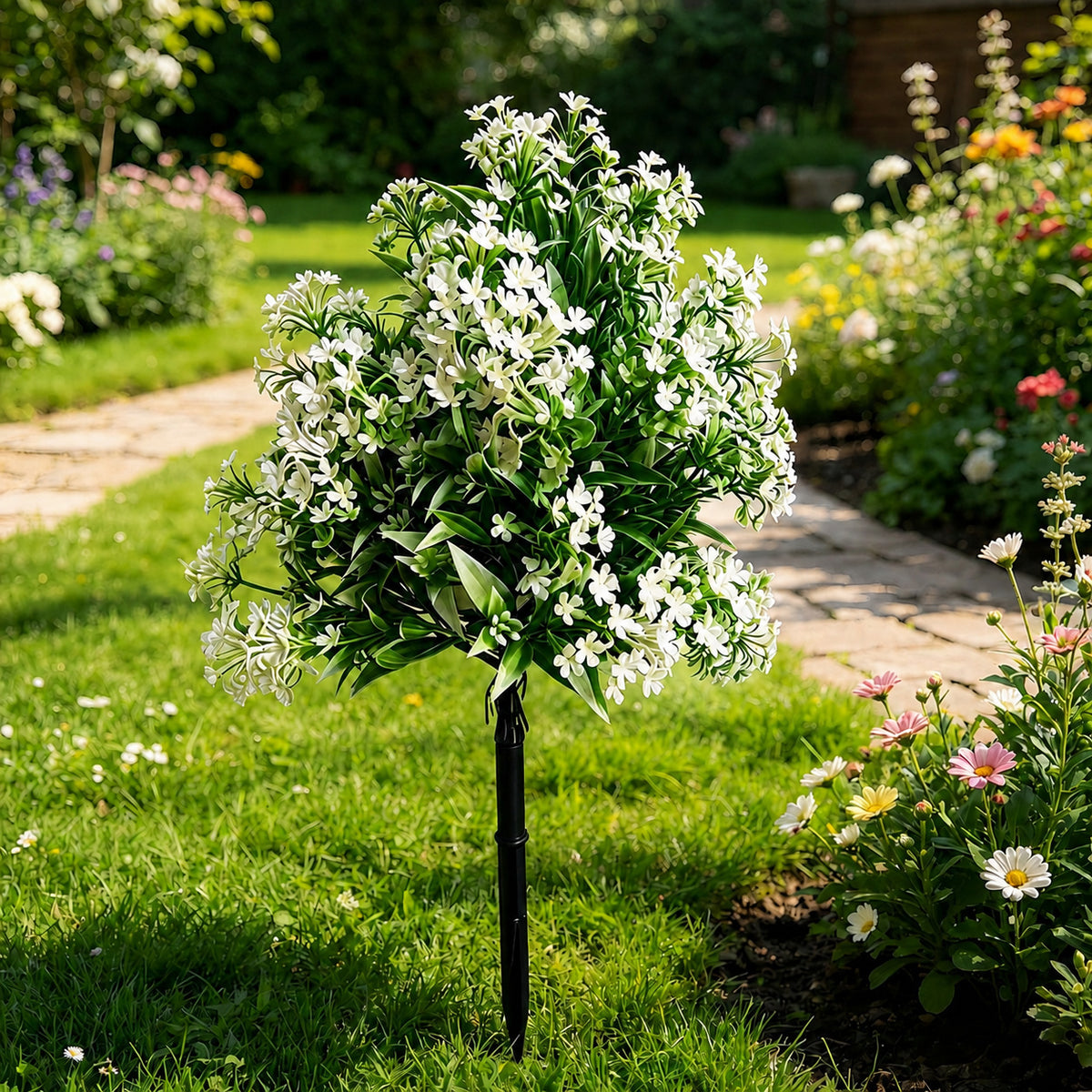 Artificial Gladiolus Garden Stakes   Realistic Outdoor Floral Décor | EVERIVELLE artificial flowers and garden décor