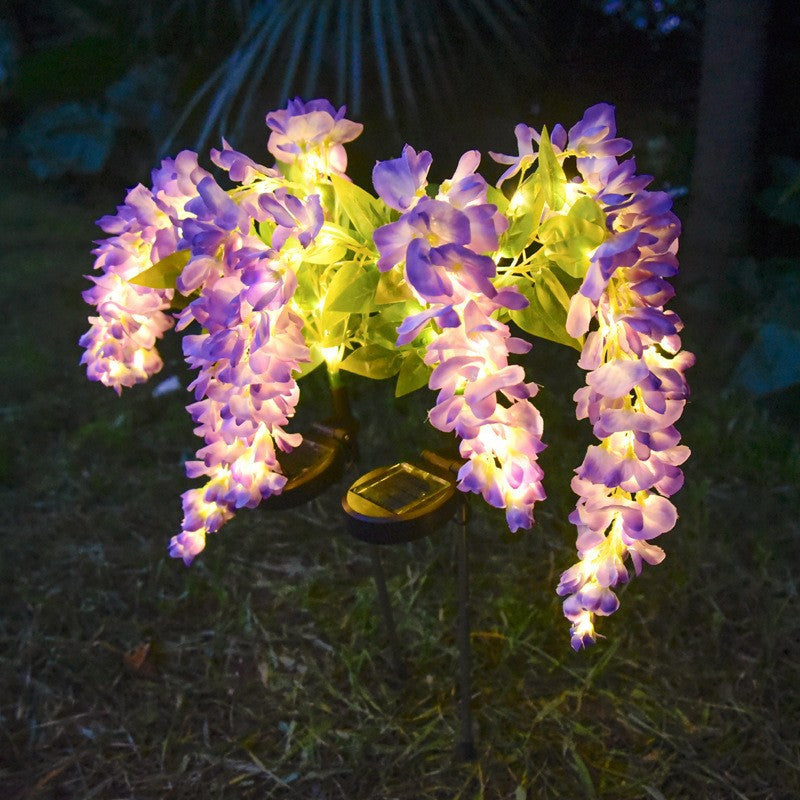 EVERIVELLE Solar LED Wisteria Flower Garden Lights
