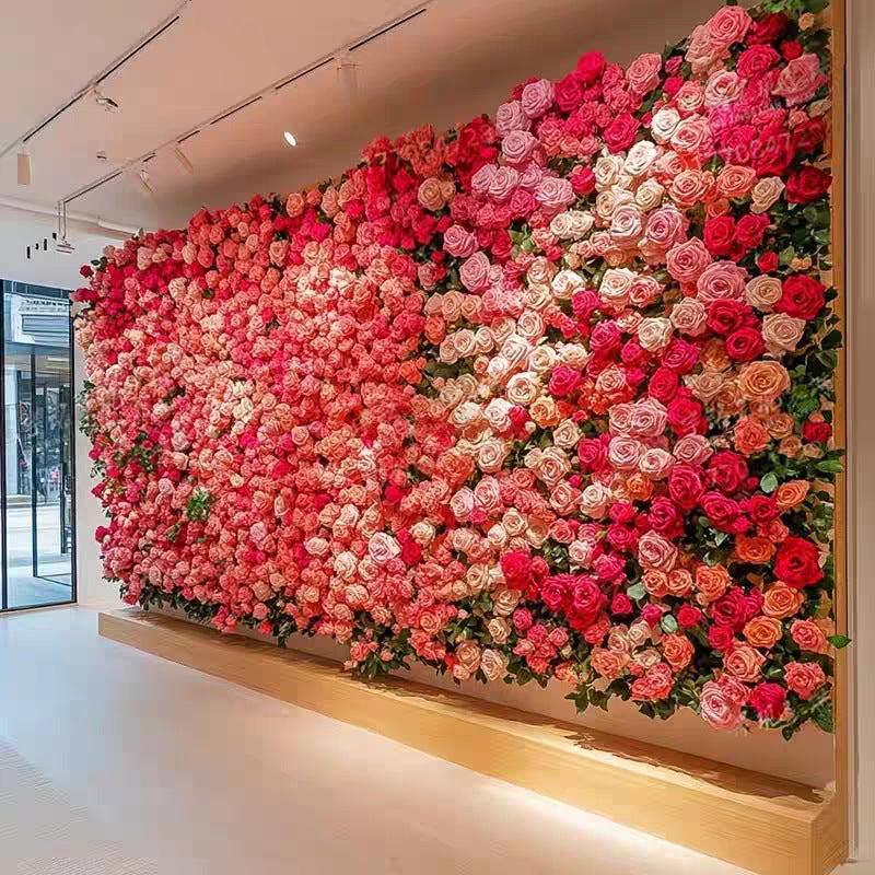 EVERIVELLE Custom Artificial Flower Wall Backdrop