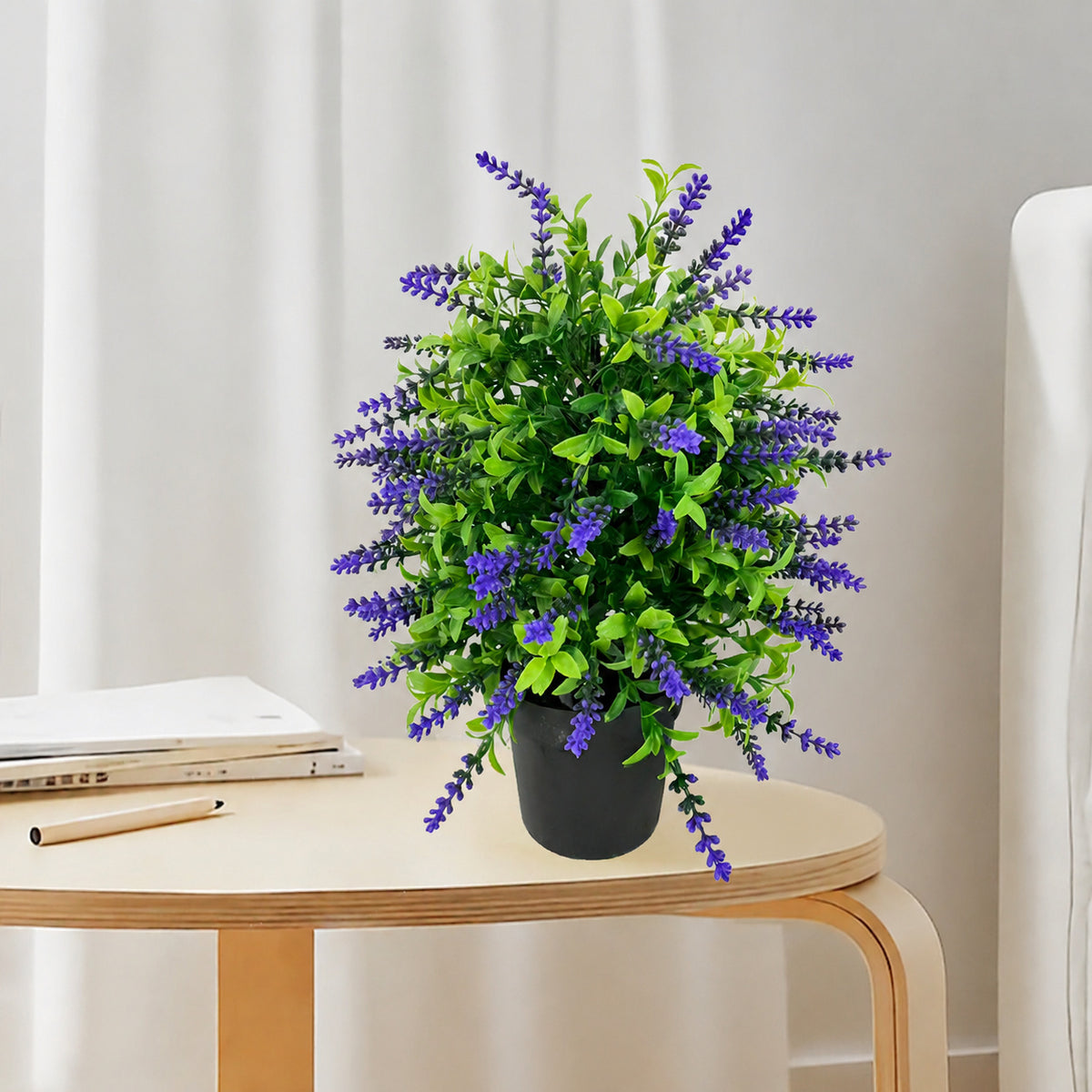 EVERIVELLE Artificial Lavender Garden Stake