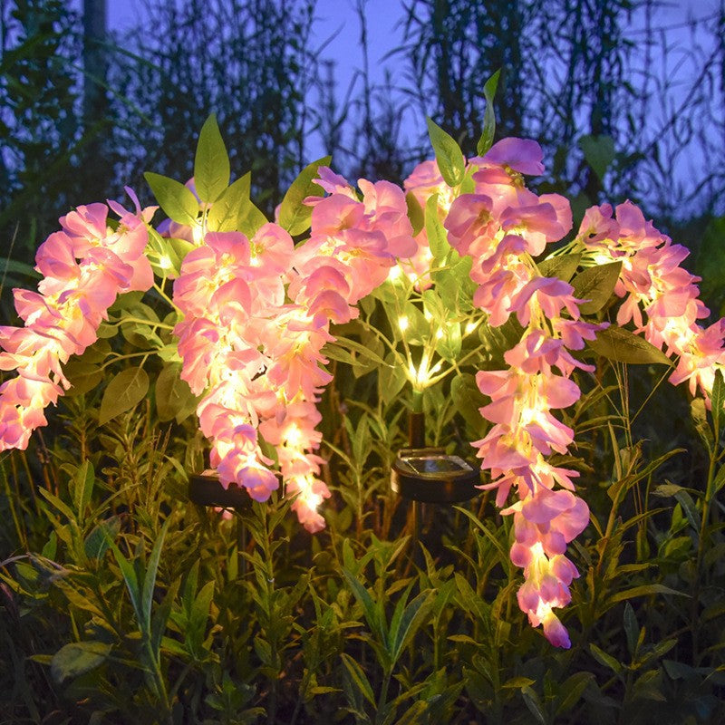 Solar Wisteria Flower Lights   Outdoor Garden Decorative Lighting | EVERIVELLE artificial flowers and garden décor