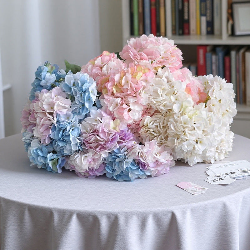 EVERIVELLE Grand Five-Head Artificial Hydrangea Bouquet