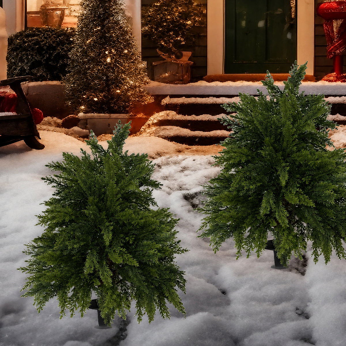 Artificial Garden Topiary Stakes   Decorative Outdoor Greenery | EVERIVELLE artificial flowers and garden décor